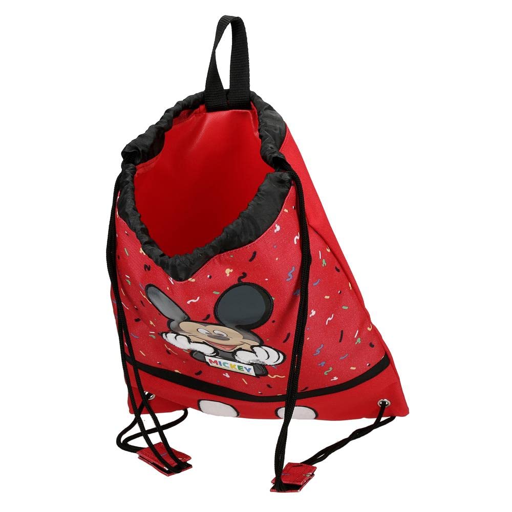 Disney Niños Equipaje- Bolsa de Mensajero, Rojo, Talla única
