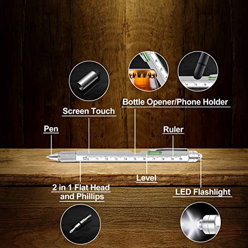KEZKALS Fathers Day Gift from Daughter Son Wife, 9 in 1 Multitool Pen, Gifts for Men - image 3