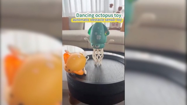 Juguete De Pulpo Bailarín Eléctrico Con Luces LED Y Música | Automático, Evita Obstáculos, Ideal Para Regalos Infantiles