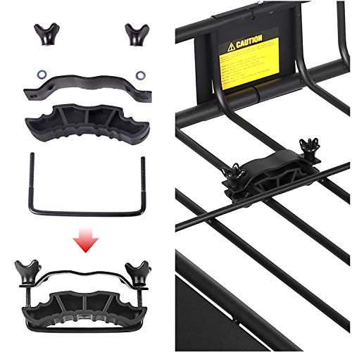 Xcar Roof Rack Carrier Basket Rooftop Cargo Carrier With Extension Black Car Top Luggage Holder 64"X 39"X 6" Universal For Suv Cars #TOP4