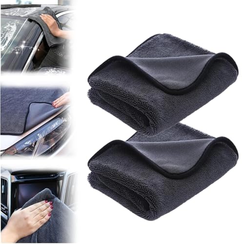 Generisch Ultra-Wipes Trockentuch Water Jake Wundertuch Mikrofaser Handtuch Mikrofasertücher Auto Ultra Wipes Trockentücher Extrem Saugstark für Duschkabine Auto Camping (2er)