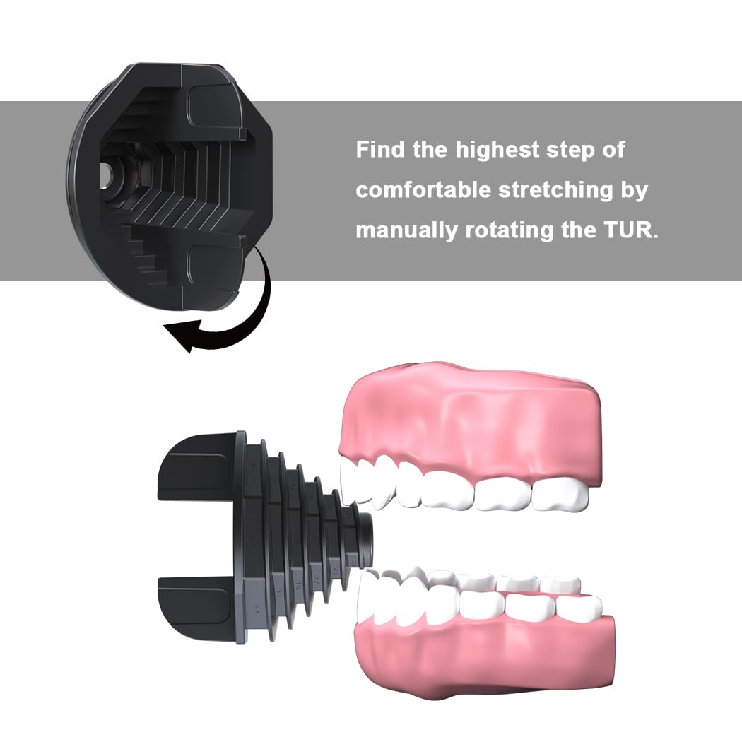 KOHEEL Produit d'entraînement à mâcher et soulagement de la douleur pour CMD/TMJ, grincement et pressage des dents, maux de tête, trisme et bruxisme, étirement passif, détend les muscles de la