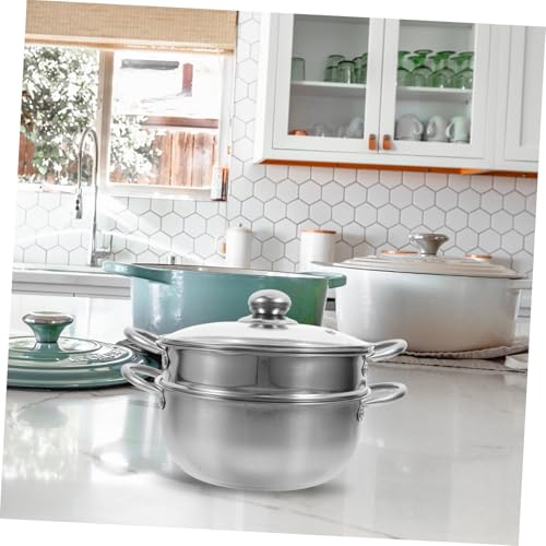 Olla de vapor para alimentos en acero inoxidable doble capa 5