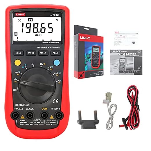 UNI-T UT61A UT61B UT61C UT61E digital multimeter äkta RMS RS232 gränssnitt multimeter auto-räckvidd med LCD-bakgrundsbelysning display UT61E