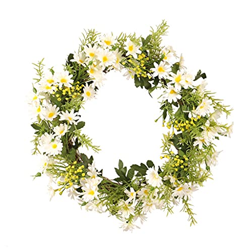 Wodmb Wreath Artificial Flower With Leaves Welcome Front Door Hanging Decoration Garlands Wedding Decoration Festival Hanging Rattan Wreath #TOP26
