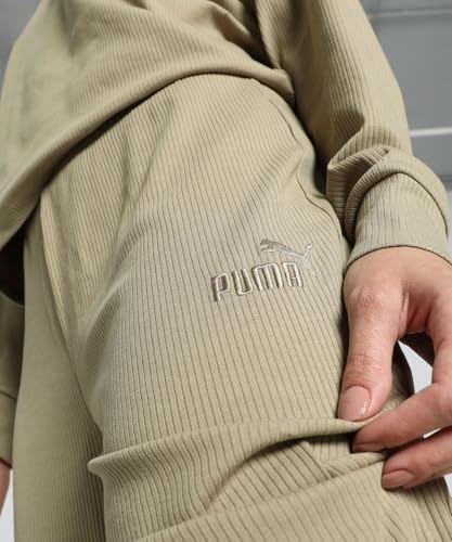 PUMA Kadın ESS ELEVATED Straight Pants-Oak Branch Knitted Pants L - Görsel 4