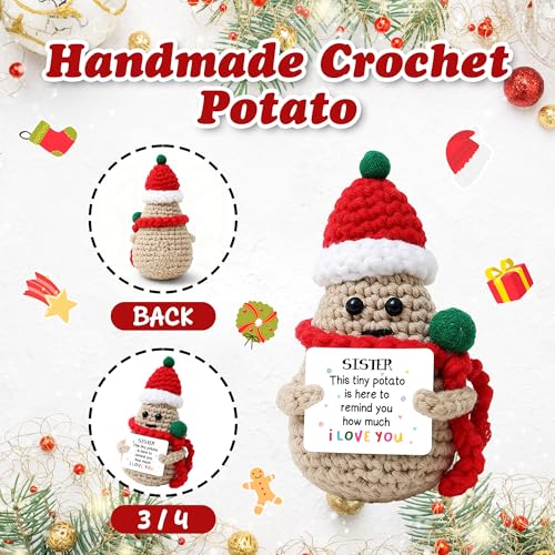 Muñeco crochet papa positivo regalo emotivo para adultos miniatura 3