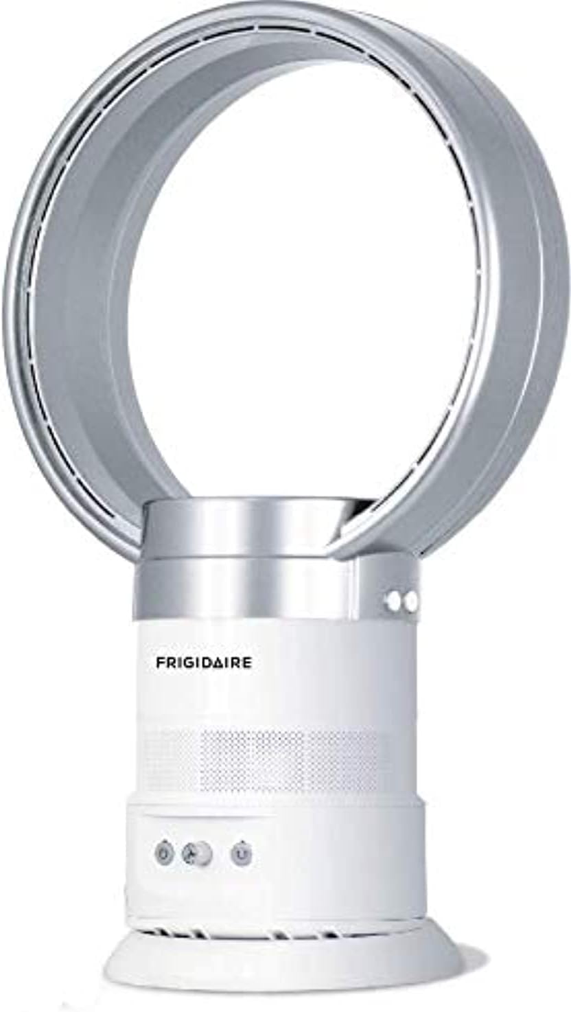 Frigidaire Bladeless Fan with Remote Control FDBLF800, Silver, 7 speed settings, Ultra Quiet Technology Max wind ≤55 dB, 6500RPM brushless DC motor, Powerful wind 4.0m/s, 110 Degree oscillation.