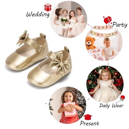 Image of PHIRAMIN Toddler Girl Mary Jane Dress Shoes-Little Girl School Uniform Shoes for Wedding Party