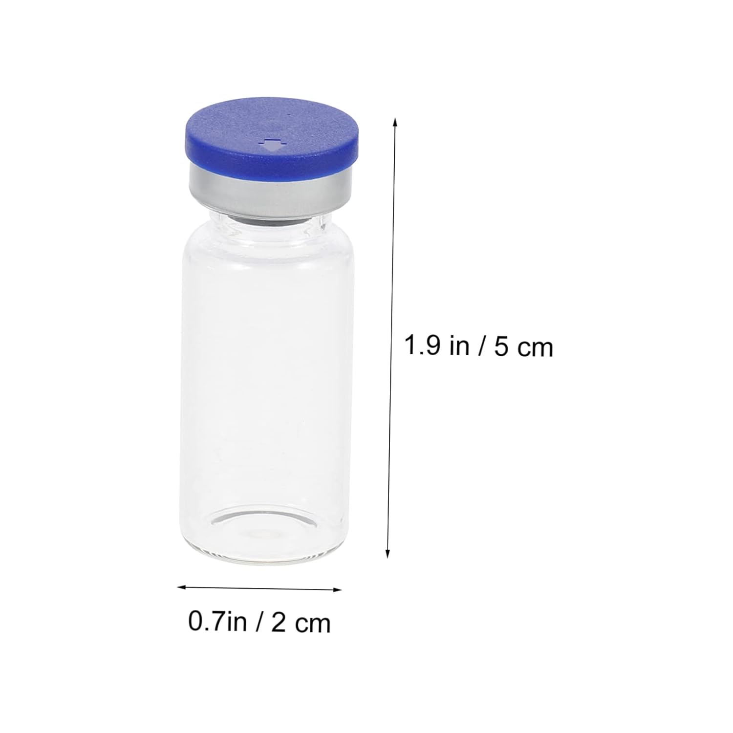 CHILDWEET 100pcs Empty Glass Bottles Ampoule Storage High Transparency Leakproof Design for Cosmetics