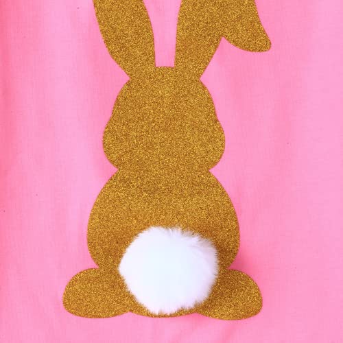 Image of Easter Shirts for Girls Kids Easter Gift Bunny T-Shirt Clothing 3-12 Years