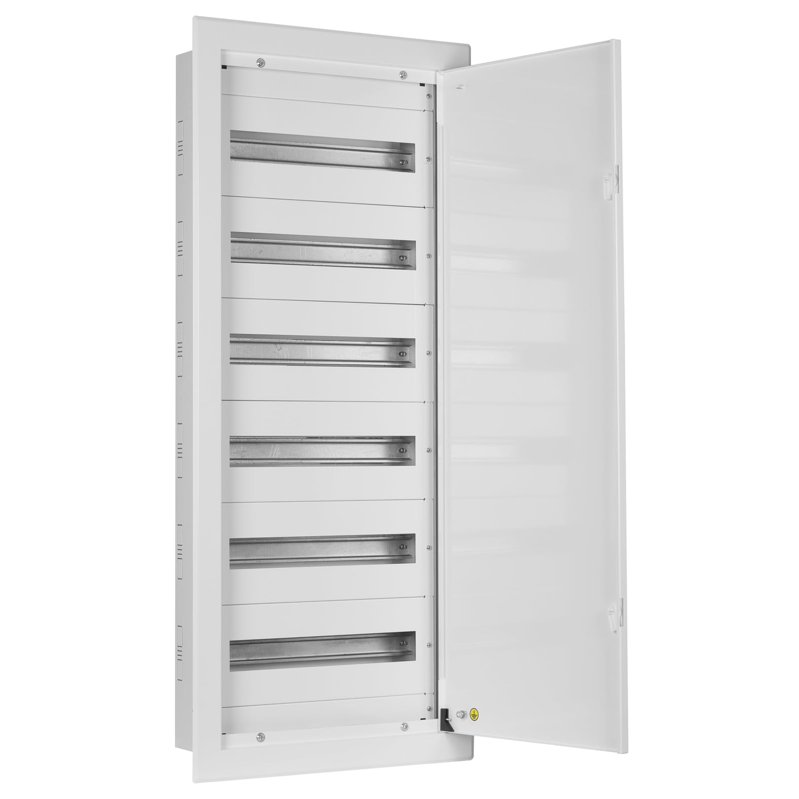 Doktorvolt Verteilerkasten Sicherungskasten Aus Metall Verteilerschrank Unterputz Stromverteiler Baustromverteiler 108 Module 6 Reihen IP30 1628