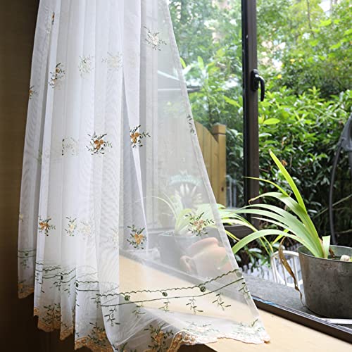 Cortinas de cocina decorativas LUNEZY para regular la luz en ventanas de café 8