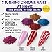 Premium Chrome & Metallic Pigment – 10 Colors Mirror Chrome & Holographic Mica Powder for Resin Art, Epoxy, Tumblers, Coasters, Jewelry, Nail Art, Slime, Crafts – 2g Each Jar
