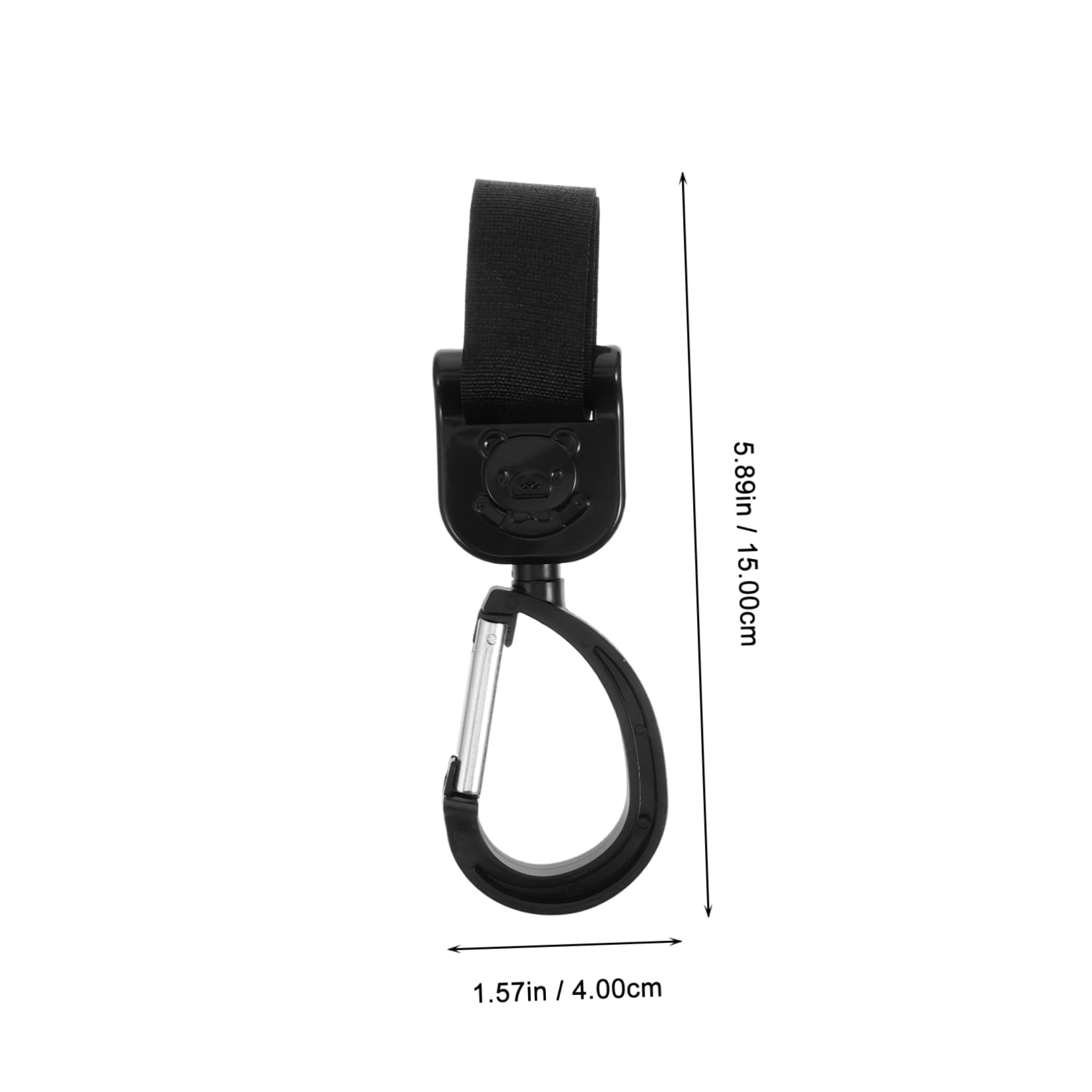 GALPADA 2Pcs Rotatable Stroller Hooks Stroller Clip for Hanging Bags Diaper Bags and Grocery Bags Easy Install Stroller Accessories Lightweight and Portable Design