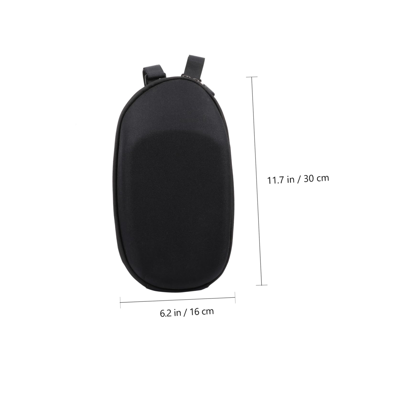 HANABASS Borsa Manubrio Bicicletta Anteriore 1-2l in Pvc Eva Nera | Portatile e Leggerissima, per Uscire in Bici, Protezione per Oggetti, Stile Moderno
