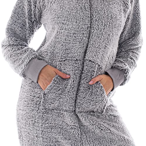 The Big Softy - Adult Onesie Pajamas for Women, Teddy Fleece Womens Onesie Pajamas, Fuzzy Pajama Onesies for Women, Teens PJs4