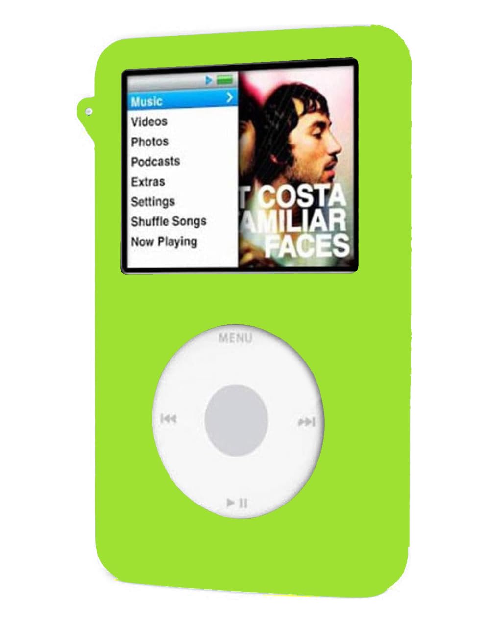 Apple iPod Classic 5. / 6. / 7. Nesil Kalın Modeller için Silikon