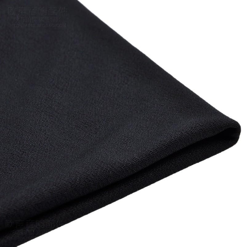 Speaker Grill Cloth， Speaker mesh Cover Cloth Black Speaker mesh dustproof Cloth Audio Surface Cloth HiFi Accessories high-end Sound-Transparent Cloth Black fine Cloth