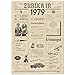 FestySpark Geschenke zum 47 Geburtstag Frau - Schöne Geburtstagskarte 47 Frau und Mann - Geburtstagsgeschenk für Männer 47 - Geburtstagsdekoration 47 Geburtstag Männer und Frauen - Karte 1979