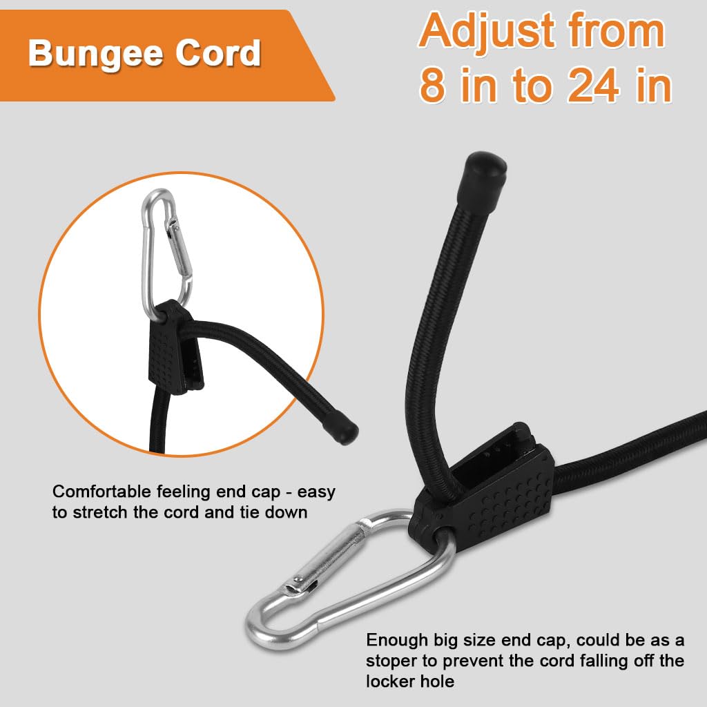 STHIRA® 2 Pcs 3.3ft Bungee Cord With Metal Hooks for Bike Luggage — Amazon image 5
