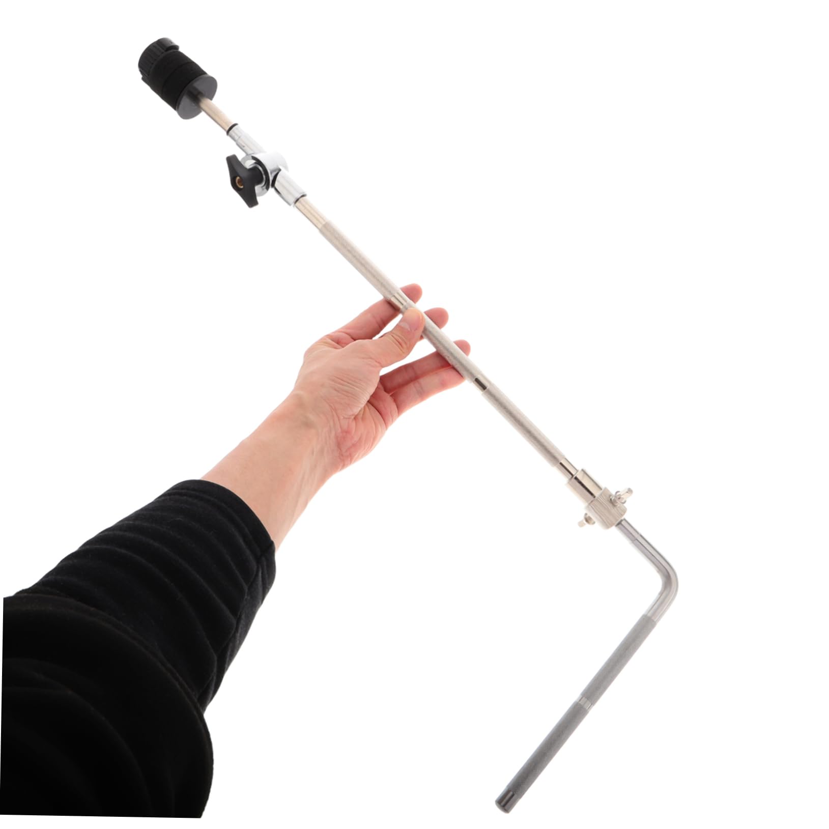 Generico Asta Di Piattano a Tamburo Morsetto Reggi Tom Tripode Di Tamburo Rack Di Archiviazione Di Tamburi Creativi Supporto Per Batteria Elettronica Porta Tamburo Metallo Plastica Argento