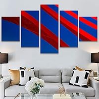 SIGNWIN 5 Panel Canvas Wall Art Solid Structures for Home Decorations Ready to Hang - 60