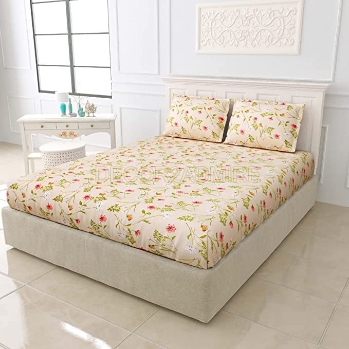 See full amazon price history chart for DECOR2ADMIRE 300 TC Glace Cotton All Round Elastic Fitted Super King Size Double Bedsheet with Two Pillow Covers - (108 * 108 Inch or 78 x 72 Inch) (Beige) DECOR2ADMIRE 300 TC Glace Cotton All Round Elastic Fitted Super King Size Double Bedsheet with Two Pillow Covers - (108 * 108 Inch or 78 x 72 Inch) (Beige) (B0C4HS37ZH) Amazon Price History, Amazon Price Tracker