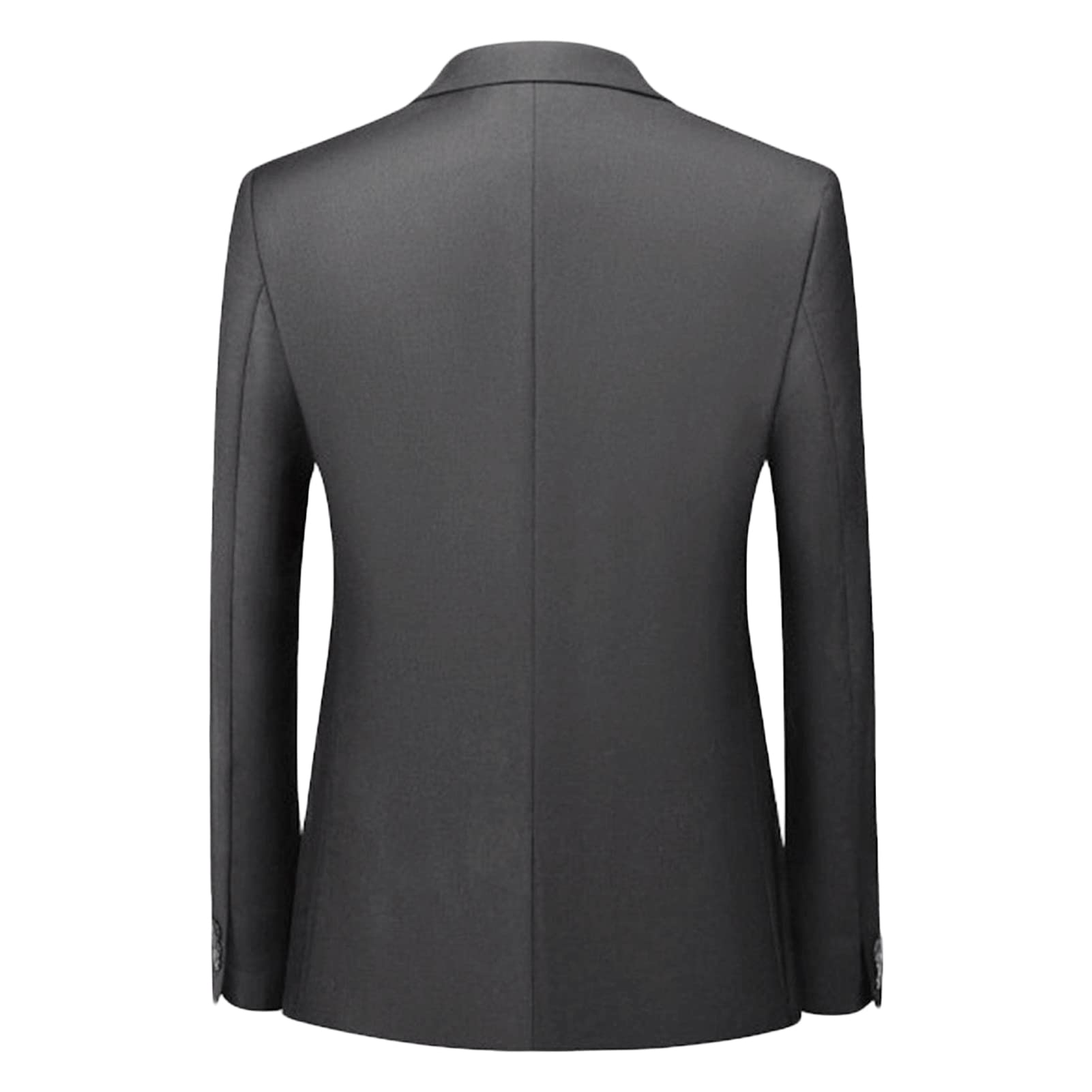 Men's Stylish Slim Fit Daily Blazer Solid Casual Formal Wedding Party Sport Coat One Button Lapel Business Jacket (Grey 1,Medium)