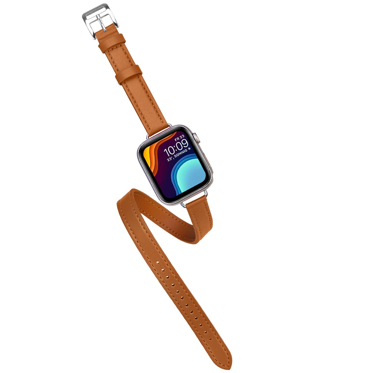 YISIWERA Lederband Kompatibel für Apple Watch Armband 38mm 4