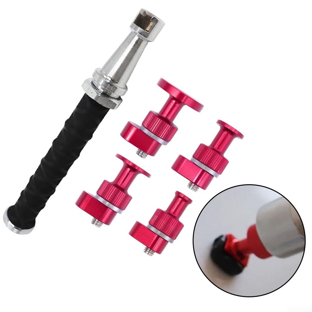 Outil de réparation de bosses télescopique 27-38 cm avec ressort intégré, marteau coulissant pour débosselage de carrosserie de voiture sans peinture, kit de réparation automobile portable pour