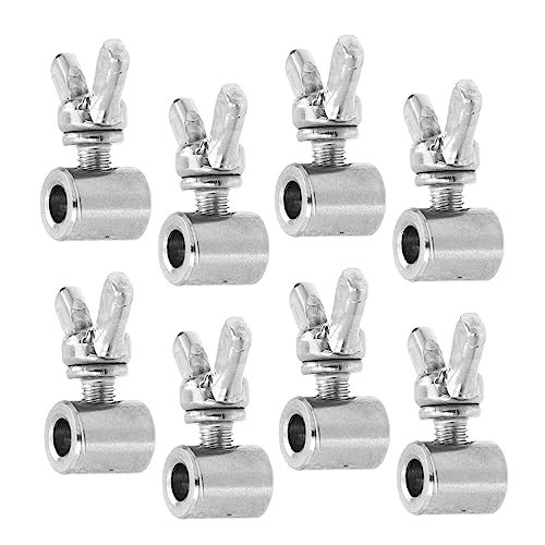 CIYODO Wire Rope Duplex Clamps Cable Clips 8pcs Stainless Steel Cable Clip for 2-4mm Wire Wire Clamp for Wire Rope Cable Clamp