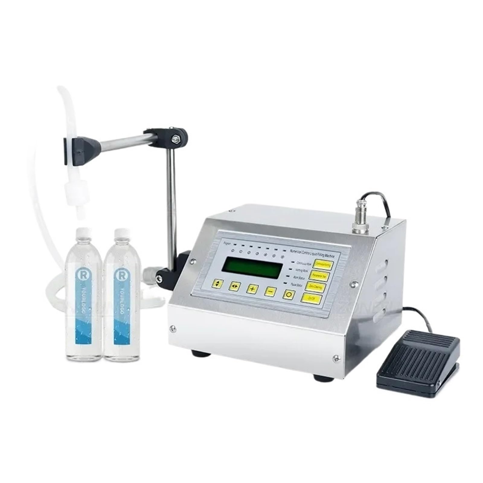 Mała maszyna do napełniania płynem GFK-160A o pojemności 5–3500 ml z cyfrowym sterowaniem i sokiem Wydajny