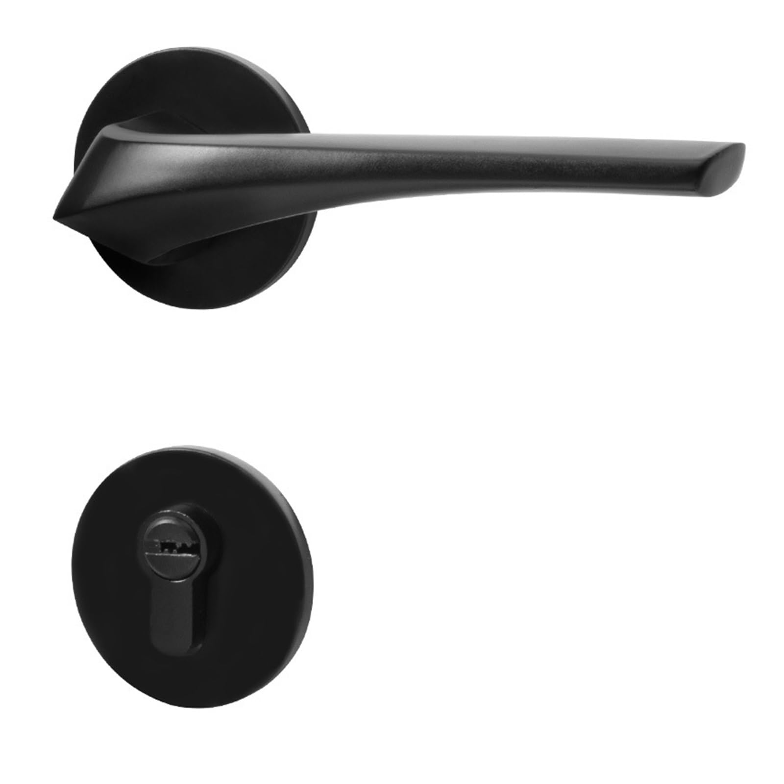 Serrure magnétique noire pour porte intérieure de chambre 35-50mm