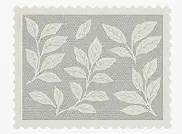 Capa Decorativa para Fogão 4 Bocas, Renda Floral Branca, 55x53cm