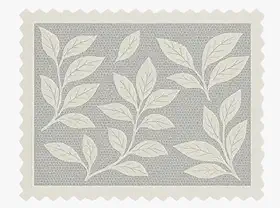 Capa Decorativa para Fogão 4 Bocas, Renda Floral Branca, 55x53cm