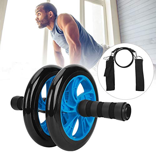 Rodillo abdominal para fitness Quality Fitness con correa, mango ergonómico de espuma y núcleo de acero reforzado, entrenador abdominal desmontable para gimnasio en casa y viaje miniatura 6