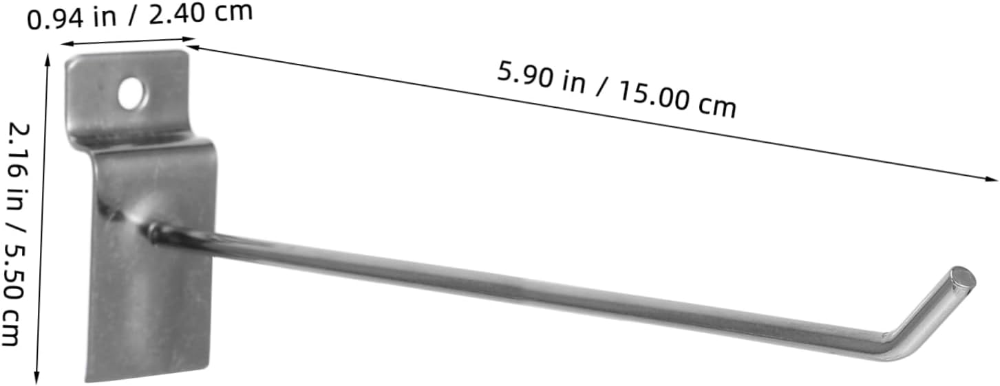 50pcs Heavy Duty Wall Hooks for Pegboard and Garage Organization Silver Panel Hooks for Phone Accessories and Tool Storage Easy Installation