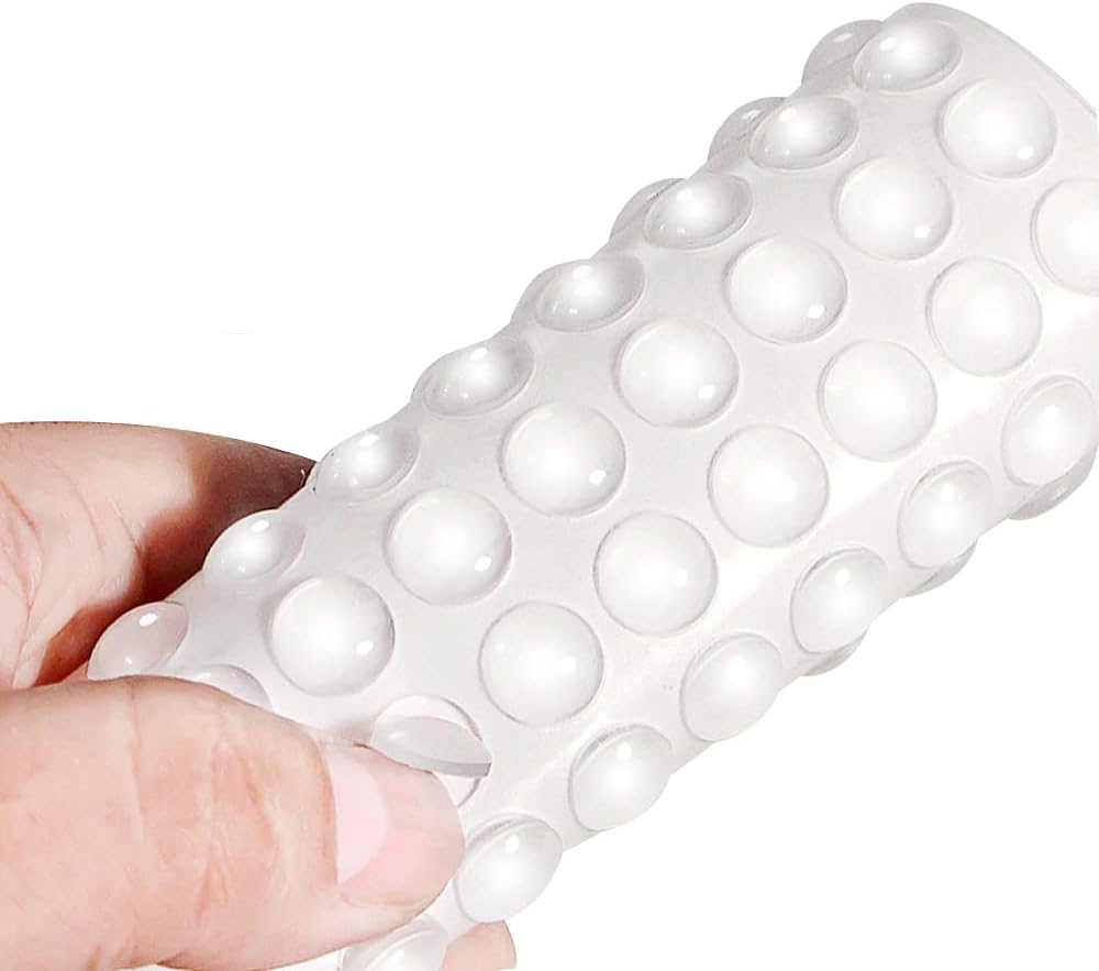 Door Bumper, 4 Sheets 40Pcs Self Adhesive Rubber Bumpers
