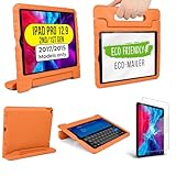 Official Cooper Dynamo Kids iPad Pro 12.9 Case for 1st/2nd Generation (2015/2017) | Unbreakable Protection, Magic Handle, Stand & Pencil Holder (NOT FOR 2018-2022 3rd-6th Gen) (Pumpkin Orange)