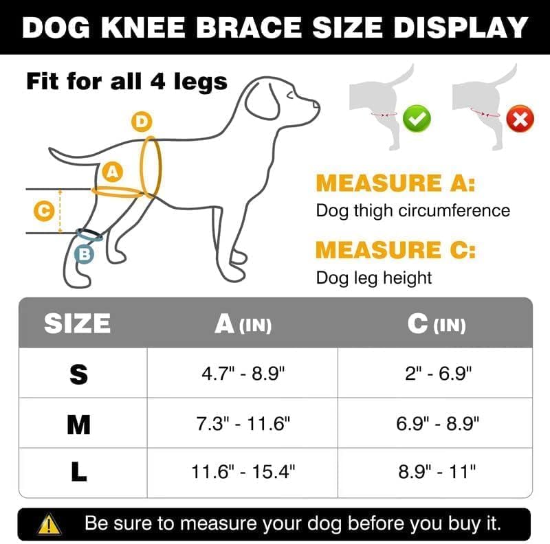 Image of JUANWAN Dog Knee Brace Leg Braces - Dog Canine Knee Stifle Brace Wrap Dog Knee Brace for Torn ACL Hind Leg Joint Pain Muscle Sore Pet Brace Reduces Pain and Inflammation (S), black