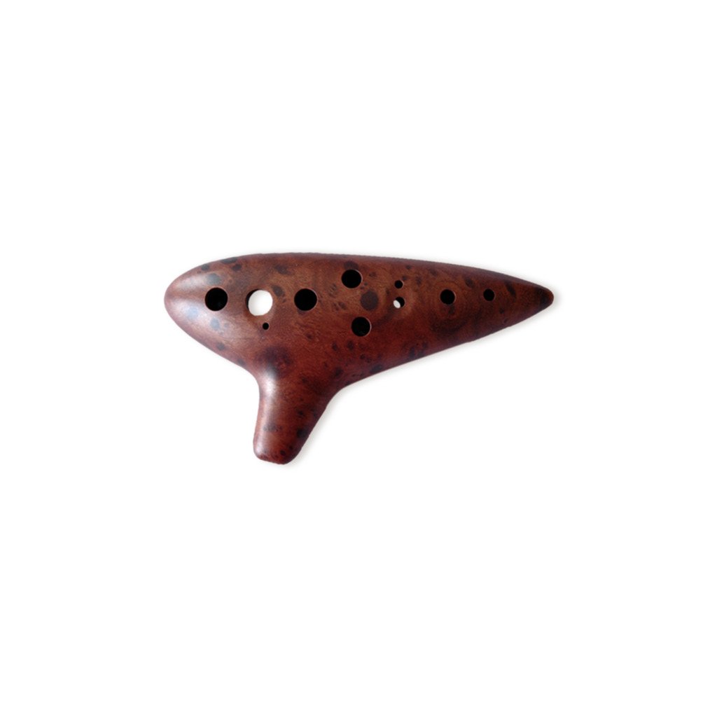 Woodi Ocarina Flute WC-917BW3 12 Holes Knob Gold Alto C