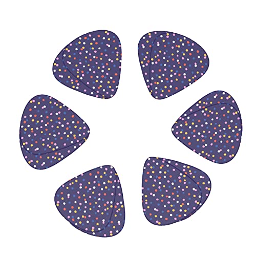 Lot de 12 médiators de guitare à pois colorés pour guitare basse électrique, acoustique, cadeau idéal pour les amateurs de guitare avec boîte - Les Beatles, Paul McCartney, John Lennon, RIngo Starr, George Harrison Lot de 12 médiators de guitare à pois colorés pour guitare basse électrique, acoustique, cadeau idéal pour les amateurs de guitare avec boîte – Image 3