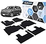 CLIM ART Honeycomb Custom Fit Floor Mats Compatible with Expedition/Navigator 2018-2023, 1&2 Row, Car Mats Floor Liner, All-Weather,Car Accessories Man & Woman,Black/Black - FL011618142