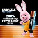 DURACELL Baterie alkaliczne Optimum AA 1,5 V, 8 szt., 200% więcej składników aktywnych Power Boost, do nowoczesnych urządzeń, w 100% nadające się do recyklingu, opakowanie bez plastiku, MX1500