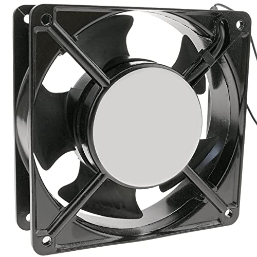Ventiladores Pequeños BeMatik - Ventilador de chasis 120x120x38 mm de 220 Vac para Caja de Ordenador con rodamiento de Bolas