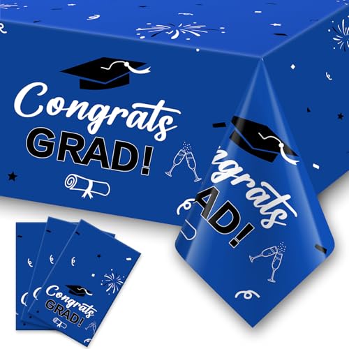 Slergut Graduation Party Decorations 2025, 3 Pack Graduation Tablecloth 54