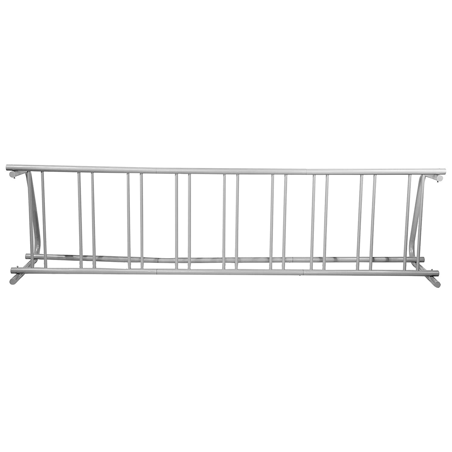 VEVOR Portabiciclette, 9 Rastrelliere, Portabiciclette con Montaggio a Pavimento 112" Lunghezza, Portabiciclette con Griglia in Acciaio, Portabiciclette su Lato Singolo per Garage, Strade, Cortili