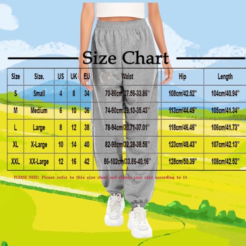 Sweatpants for Women Baggy High Waisted Joggers Sweatpants Plus Size Casual Sweat Pants Comfy Cotton Workout Pants3