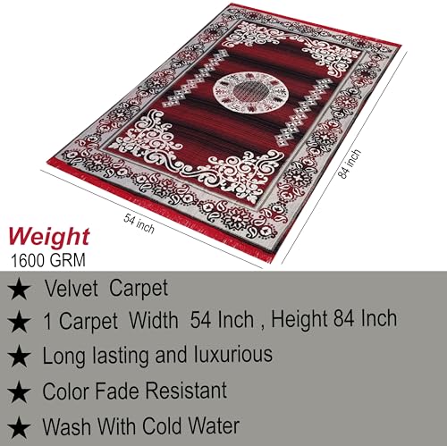 Image of ErraTex Hand Woven Cotton Carpet Multicolor Durable Lightweight Durrie Persian Style Area Rug for Living Room Bedroom Hallway Aladin Design 5x7 Feet